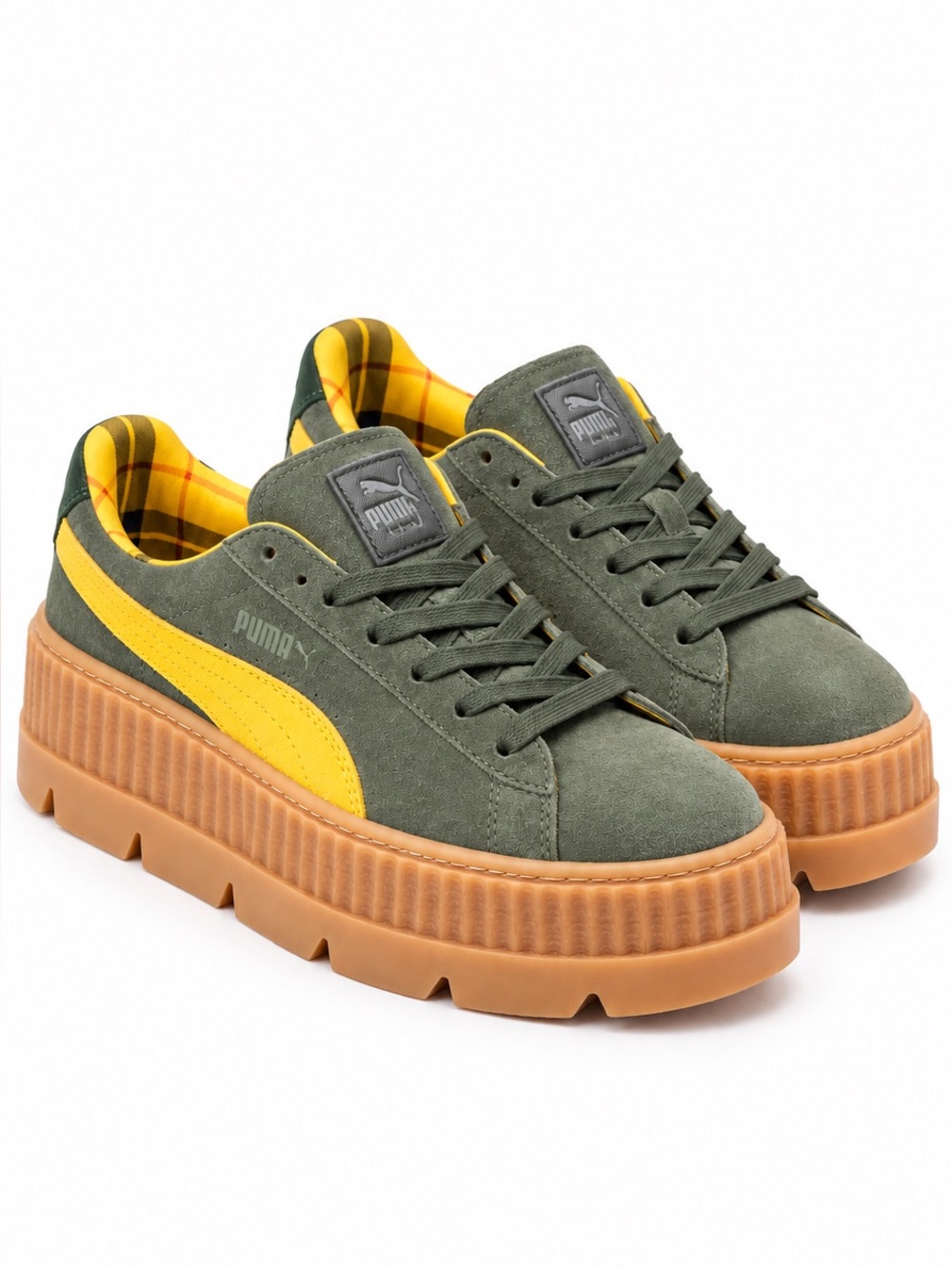 PUMA Fenty x Rihanna Cleated Creeper Suede Rosin Lemon Women’s 8 366268-01